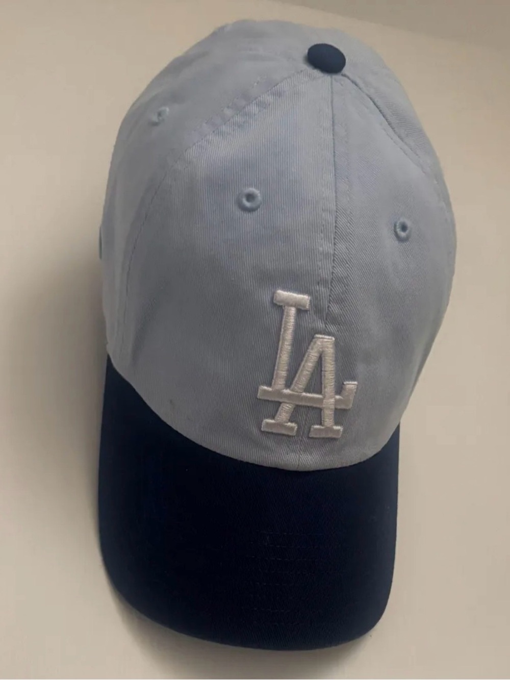 Los Angeles 'LA' Baseball Cap in Light Blue & blue From UO
